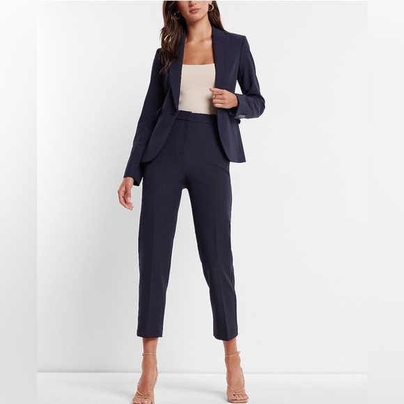 Express Pants - Express Editor Super High Waist Straight Ankle Pant
